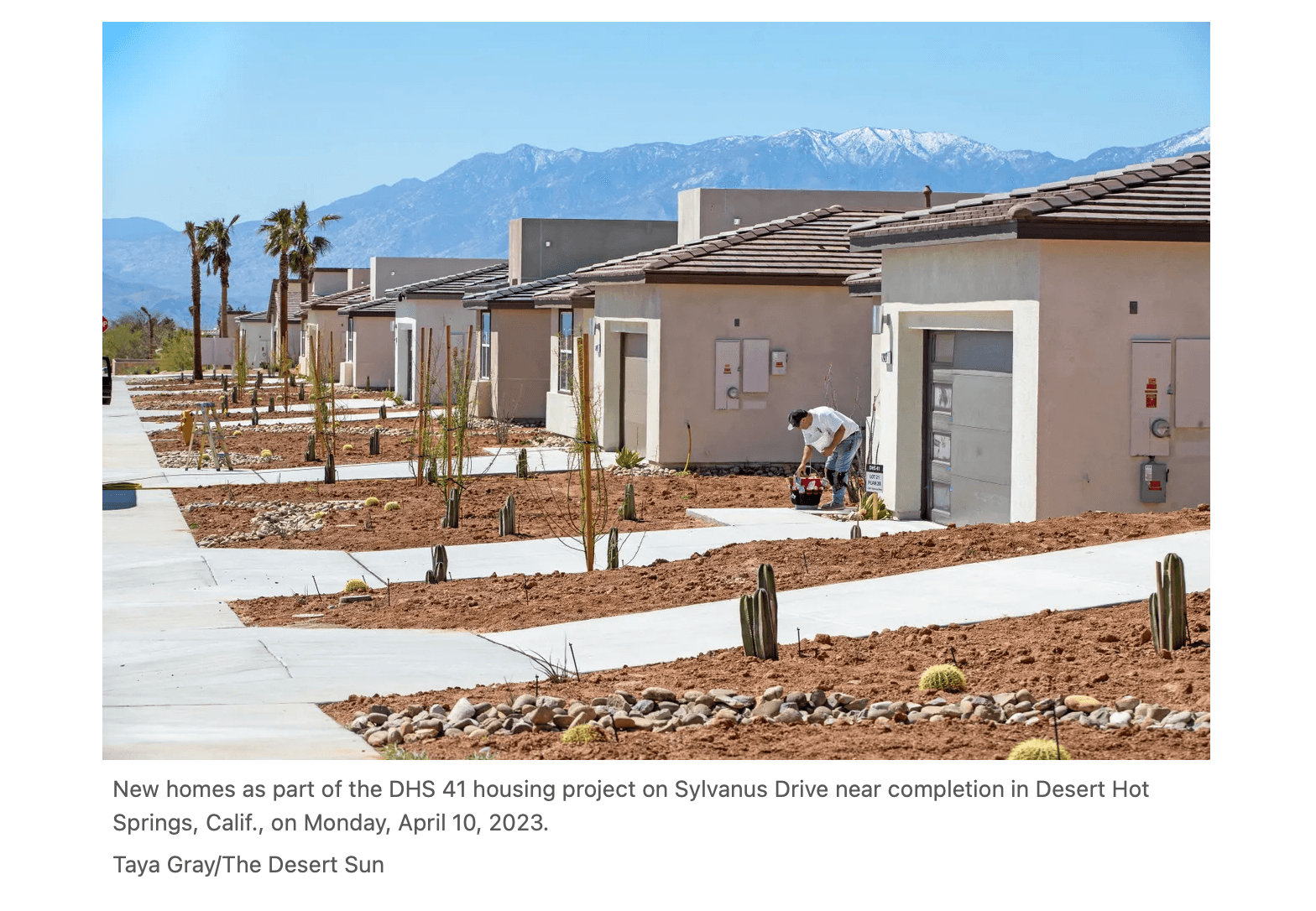 DHS41 on Sylvanus Drive — near completion